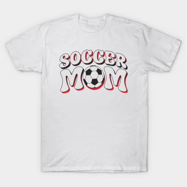 Soccer Mom Halftone Retro T-Shirt by IdenticalExposure